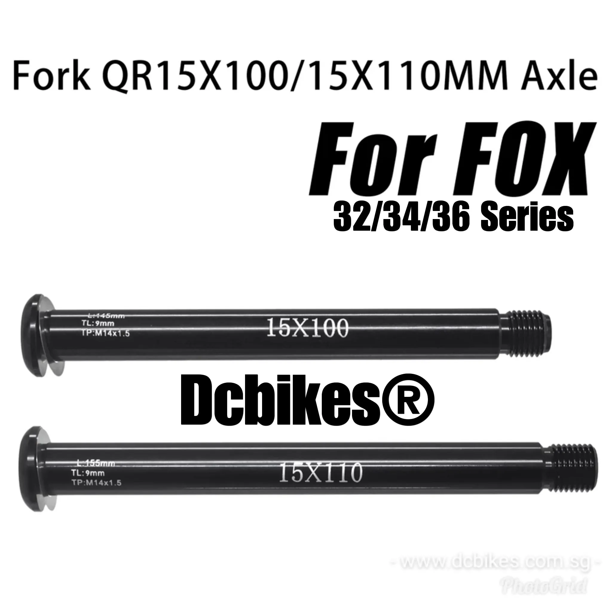 15mm X 100mm/15mm X 110mm Thru Axle For FOX Front Fork SC 32 34 36 Series