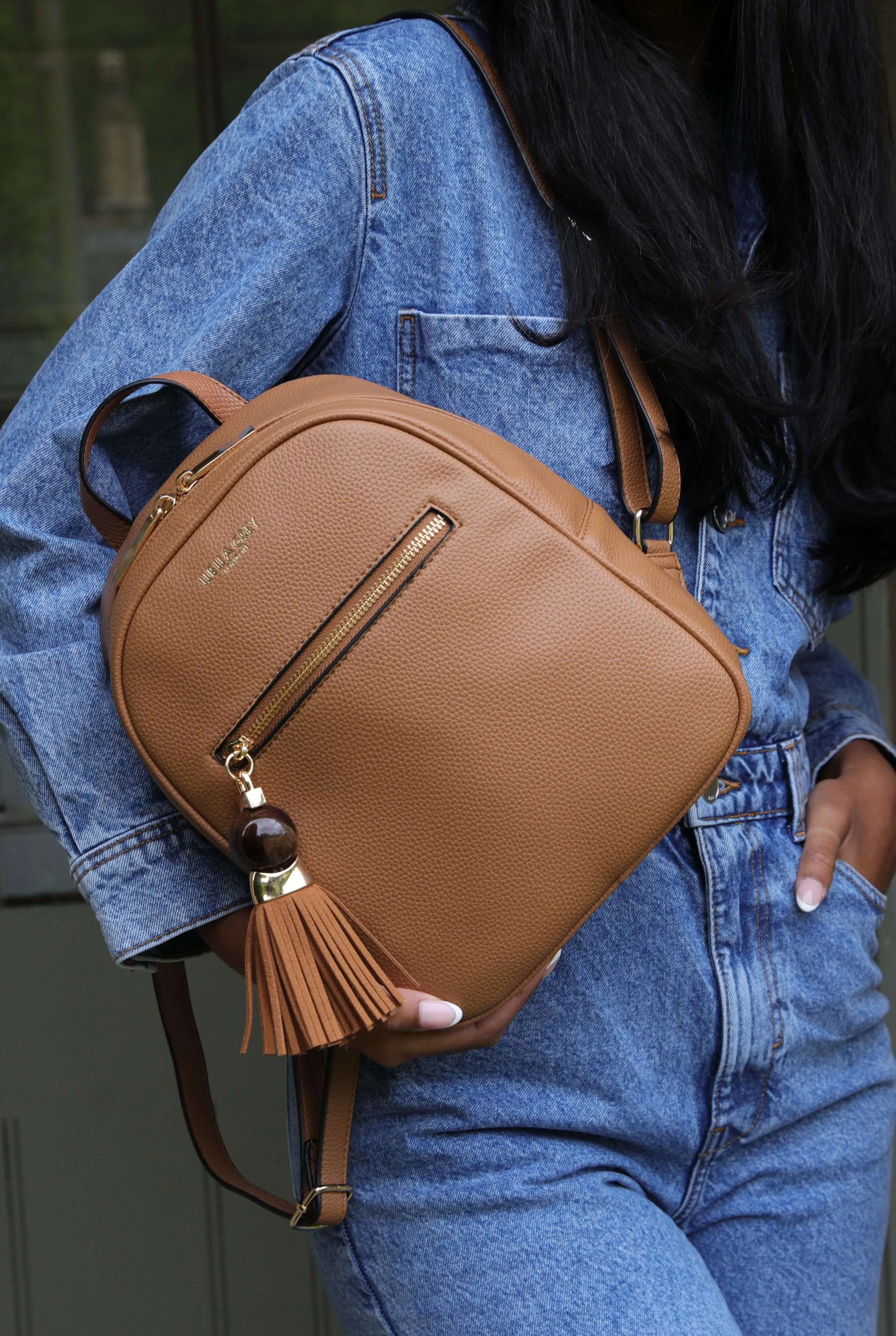 Abigail Camel Casual Backpack