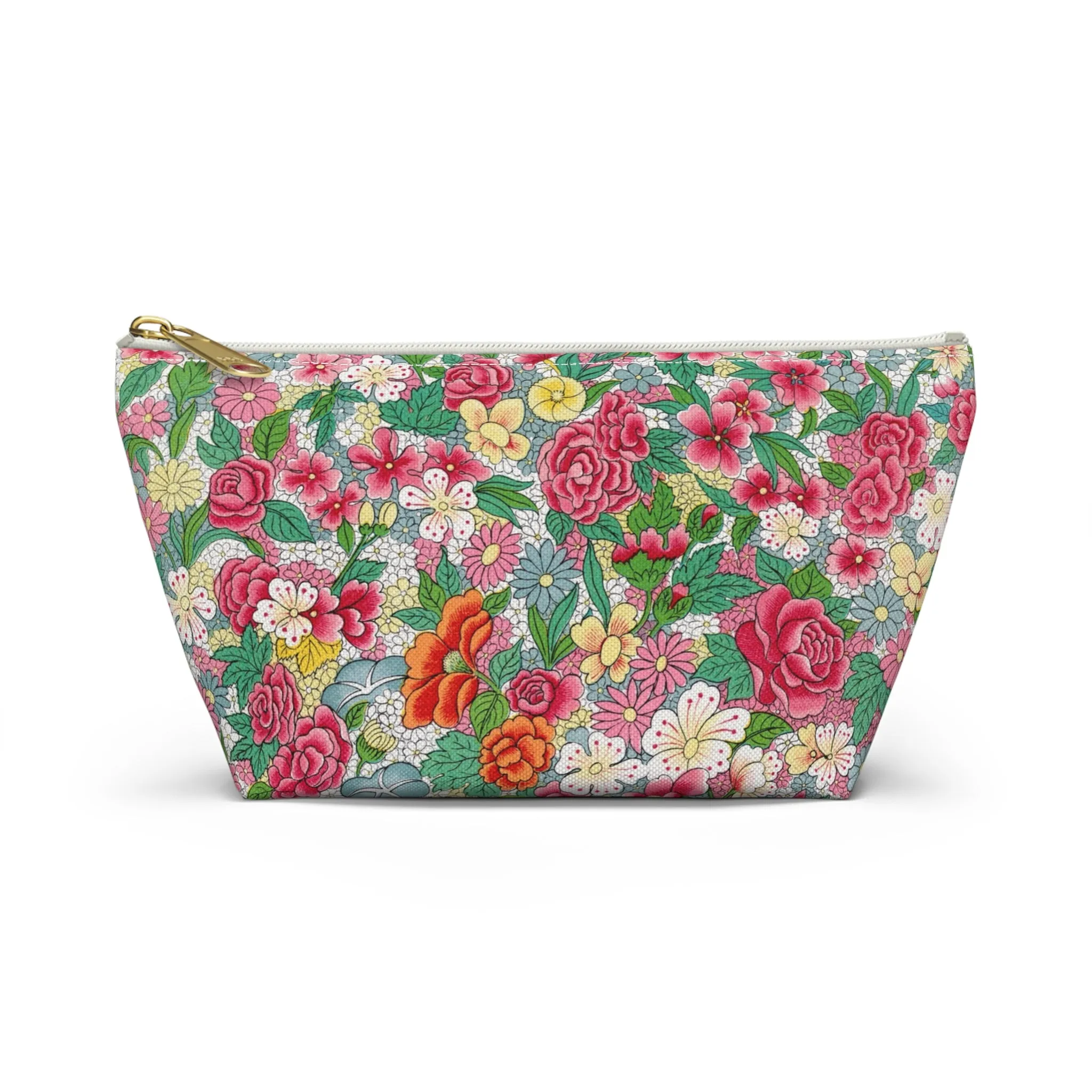 Accessory Pouch Beautiful Flowers Great for Traveling to Japan