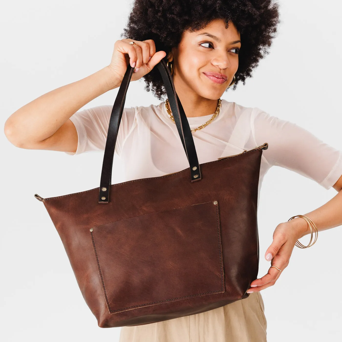 'Almost Perfect' Leather Tote Bag