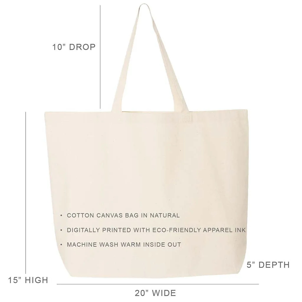 Alpha Phi Sorority Printed on a Roomy Canvas Tote Bag