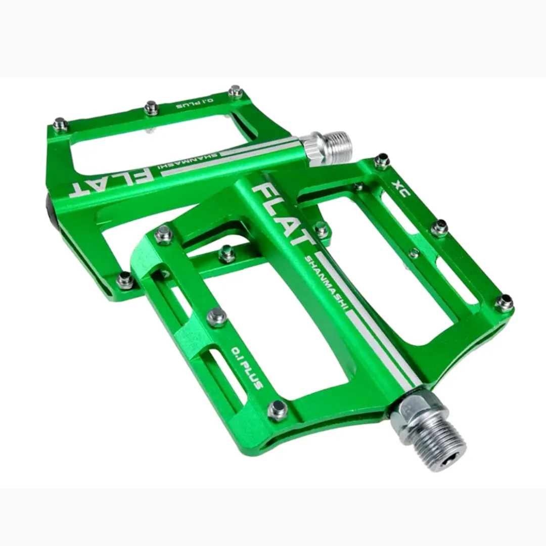 Anodized Lightweight Aluminum Bicycle Flat Pedals