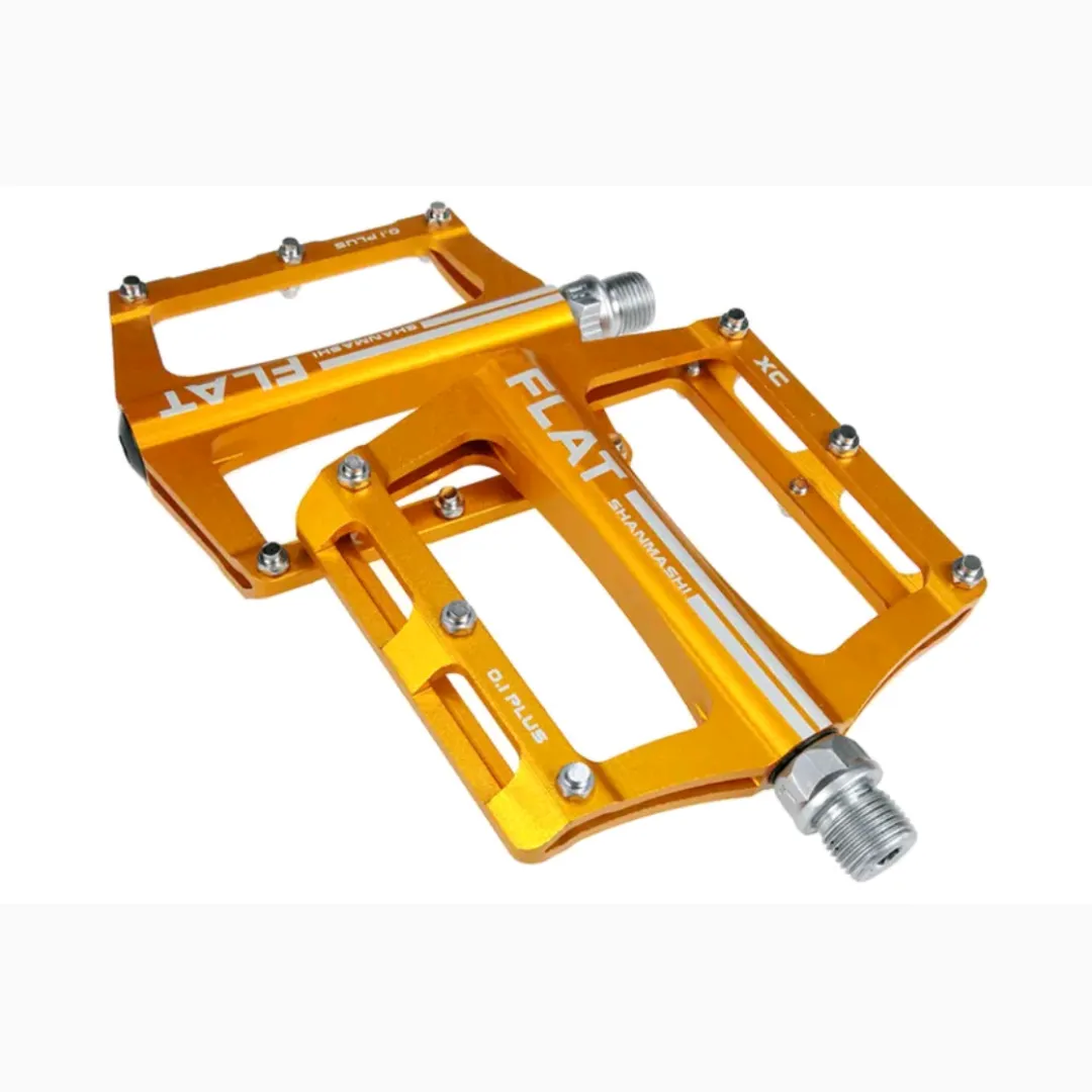 Anodized Lightweight Aluminum Bicycle Flat Pedals