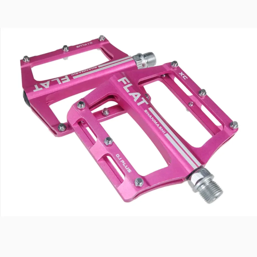 Anodized Lightweight Aluminum Bicycle Flat Pedals