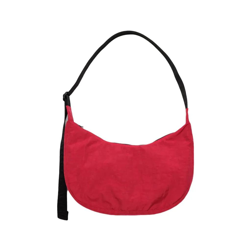 Baggu Medium Nylon Crescent Bag, Candy Apple