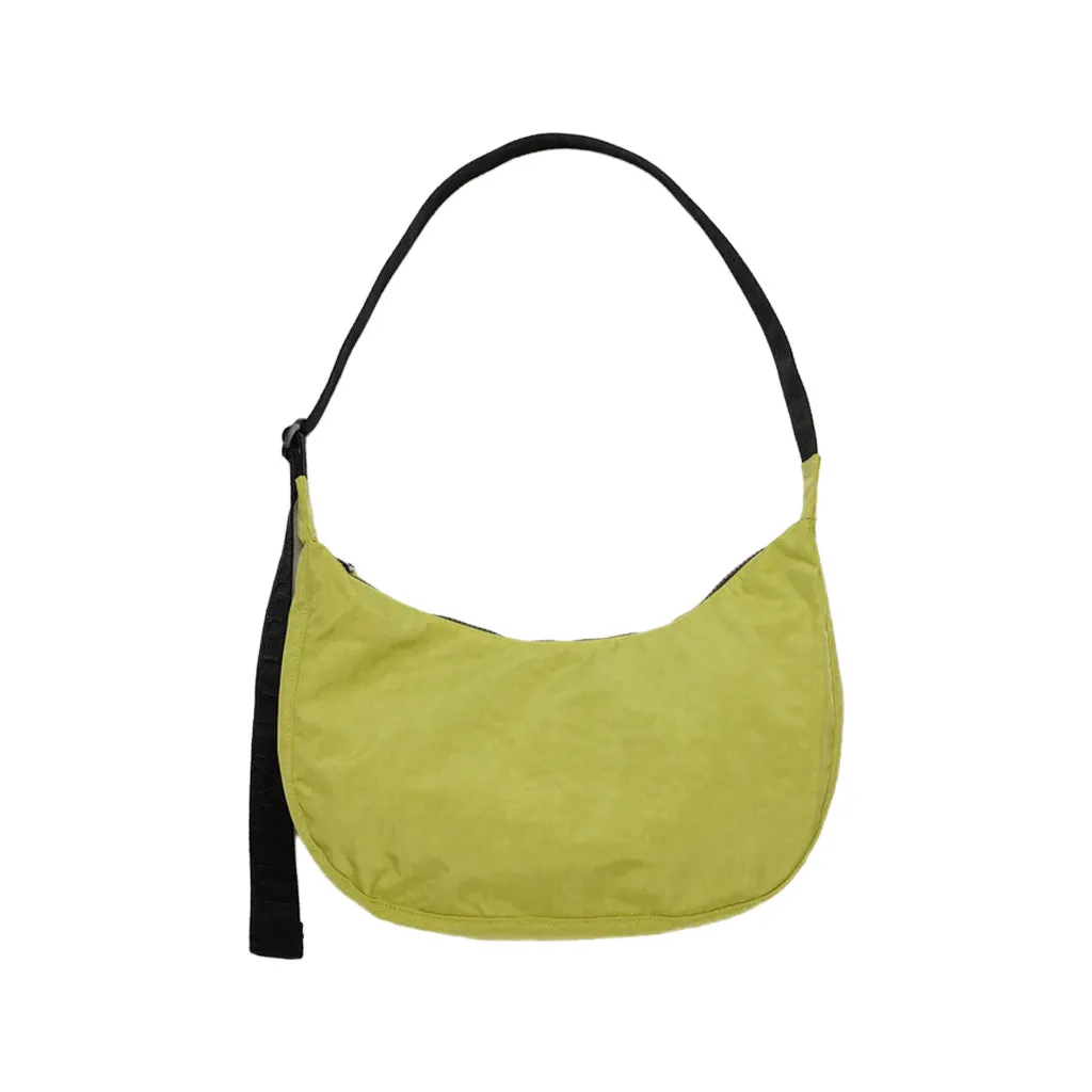 Baggu Medium Nylon Crescent Bag, Lemongrass