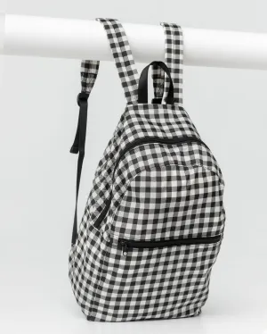 Baggu Ripstop Backpack - Black Gingham