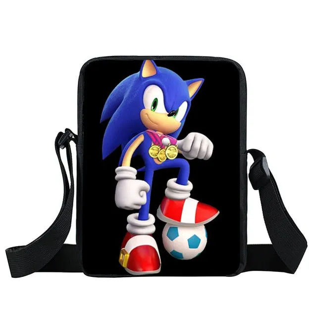 bags shoulder crossbody Quick shipping International shipping bag kids gift small boys children messenger school girls bags bookbag mini bag cartoon sonic