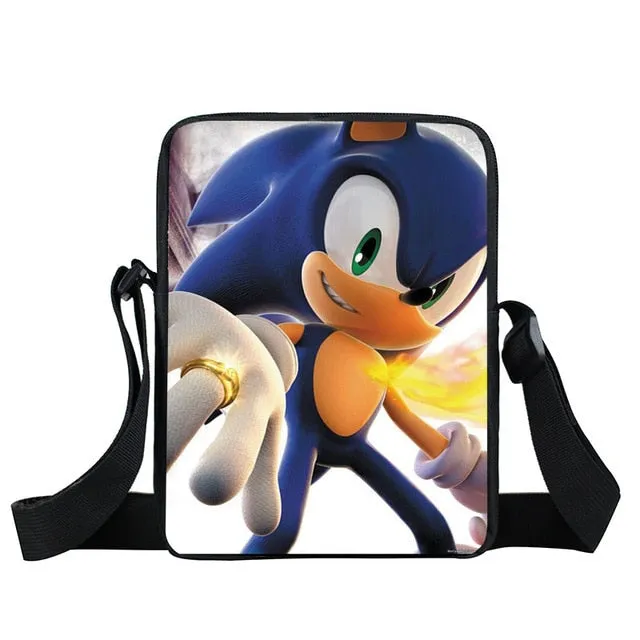 bags shoulder crossbody Quick shipping International shipping bag kids gift small boys children messenger school girls bags bookbag mini bag cartoon sonic