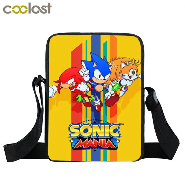 bags shoulder crossbody Quick shipping International shipping bag kids gift small boys children messenger school girls bags bookbag mini bag cartoon sonic