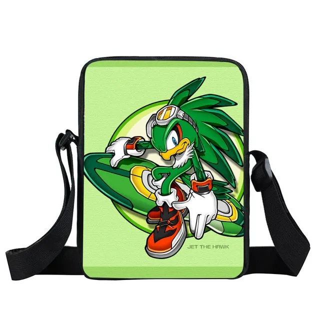 bags shoulder crossbody Quick shipping International shipping bag kids gift small boys children messenger school girls bags bookbag mini bag cartoon sonic