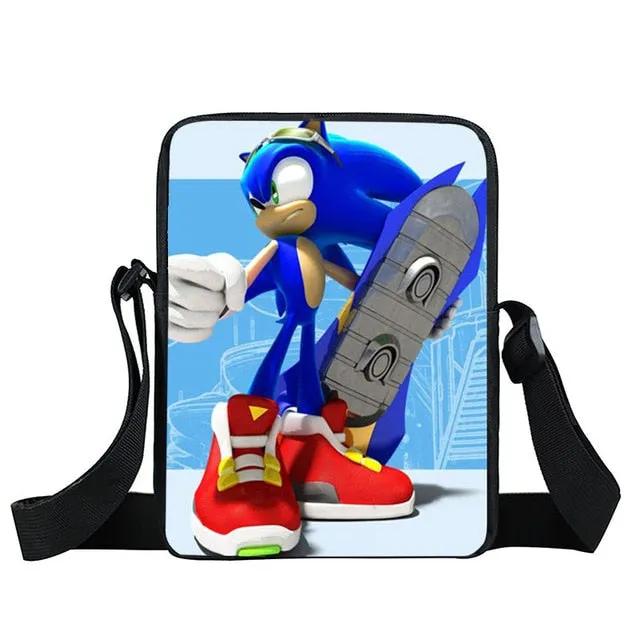 bags shoulder crossbody Quick shipping International shipping bag kids gift small boys children messenger school girls bags bookbag mini bag cartoon sonic