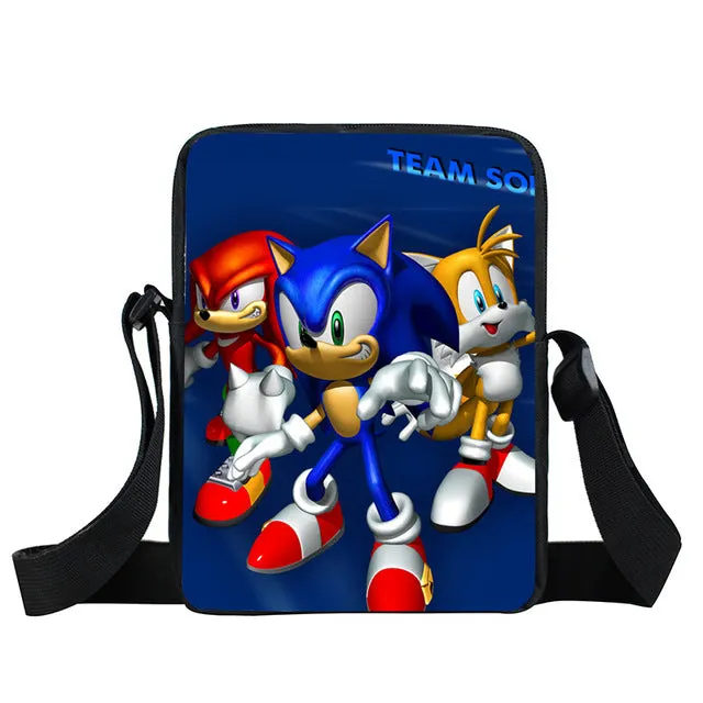 bags shoulder crossbody Quick shipping International shipping bag kids gift small boys children messenger school girls bags bookbag mini bag cartoon sonic
