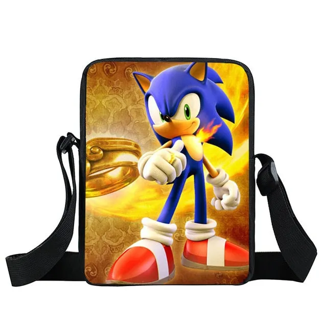bags shoulder crossbody Quick shipping International shipping bag kids gift small boys children messenger school girls bags bookbag mini bag cartoon sonic