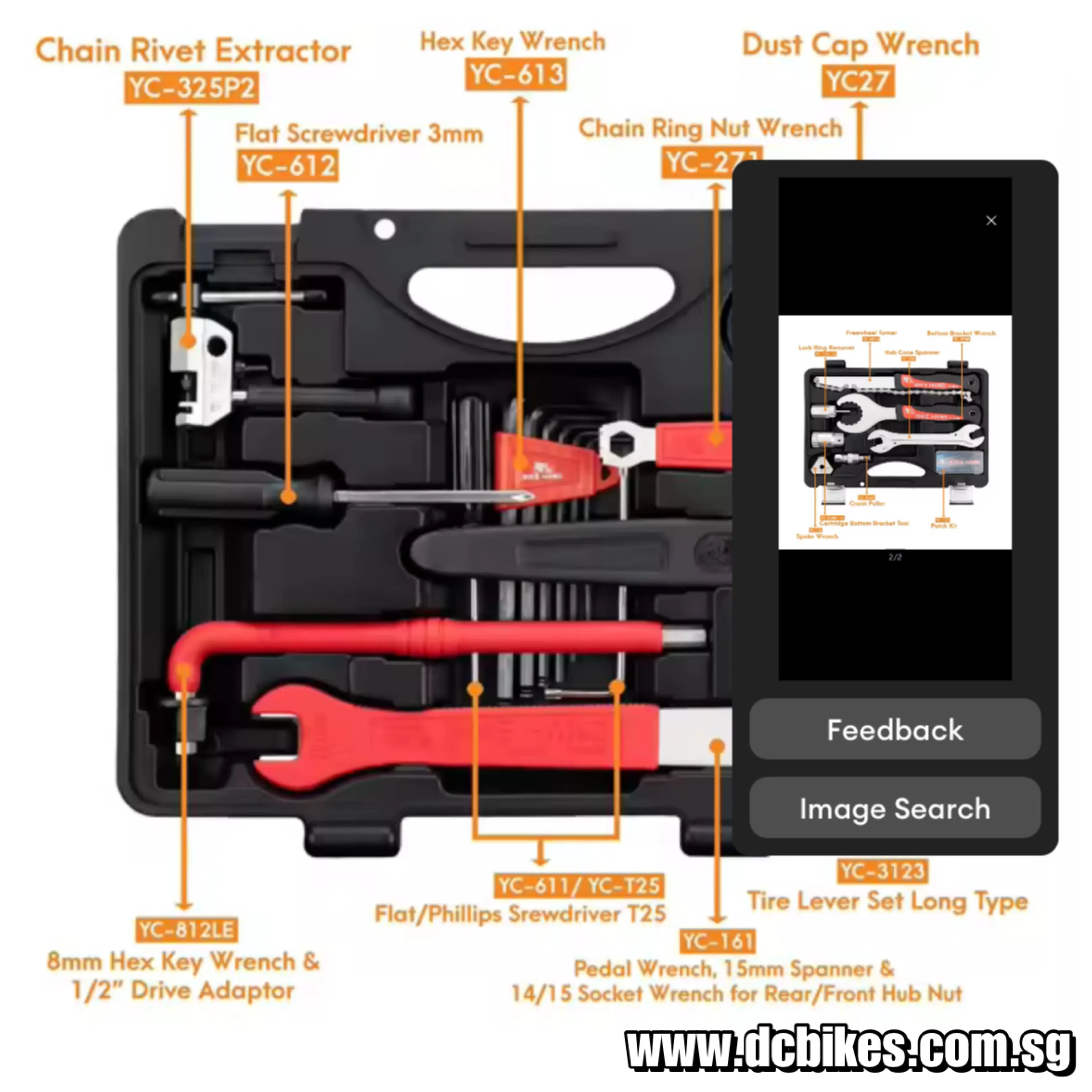 Bike Hand 18 Pieces MTB Road Bike Tool Kit For Shimano