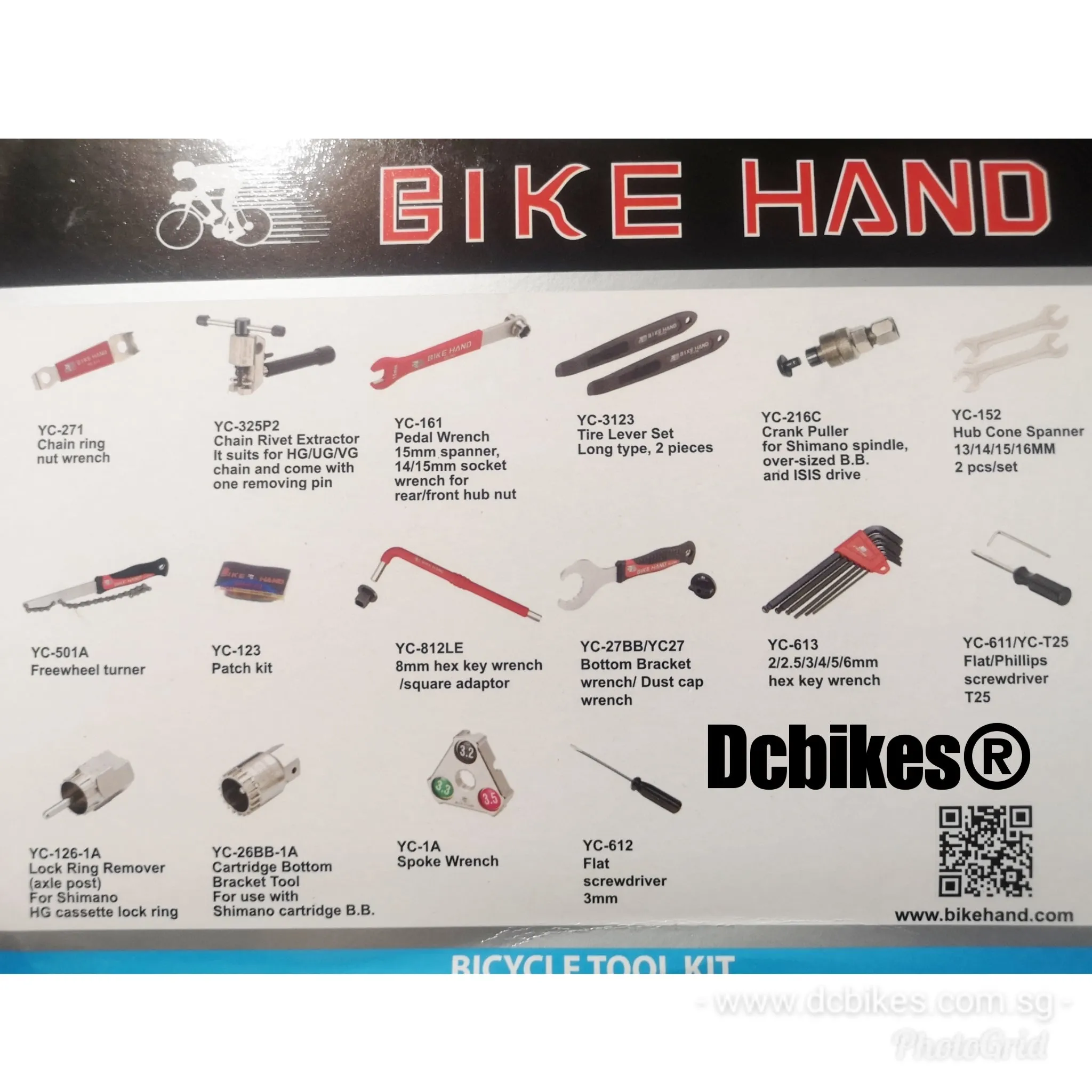 Bike Hand 18 Pieces MTB Road Bike Tool Kit For Shimano