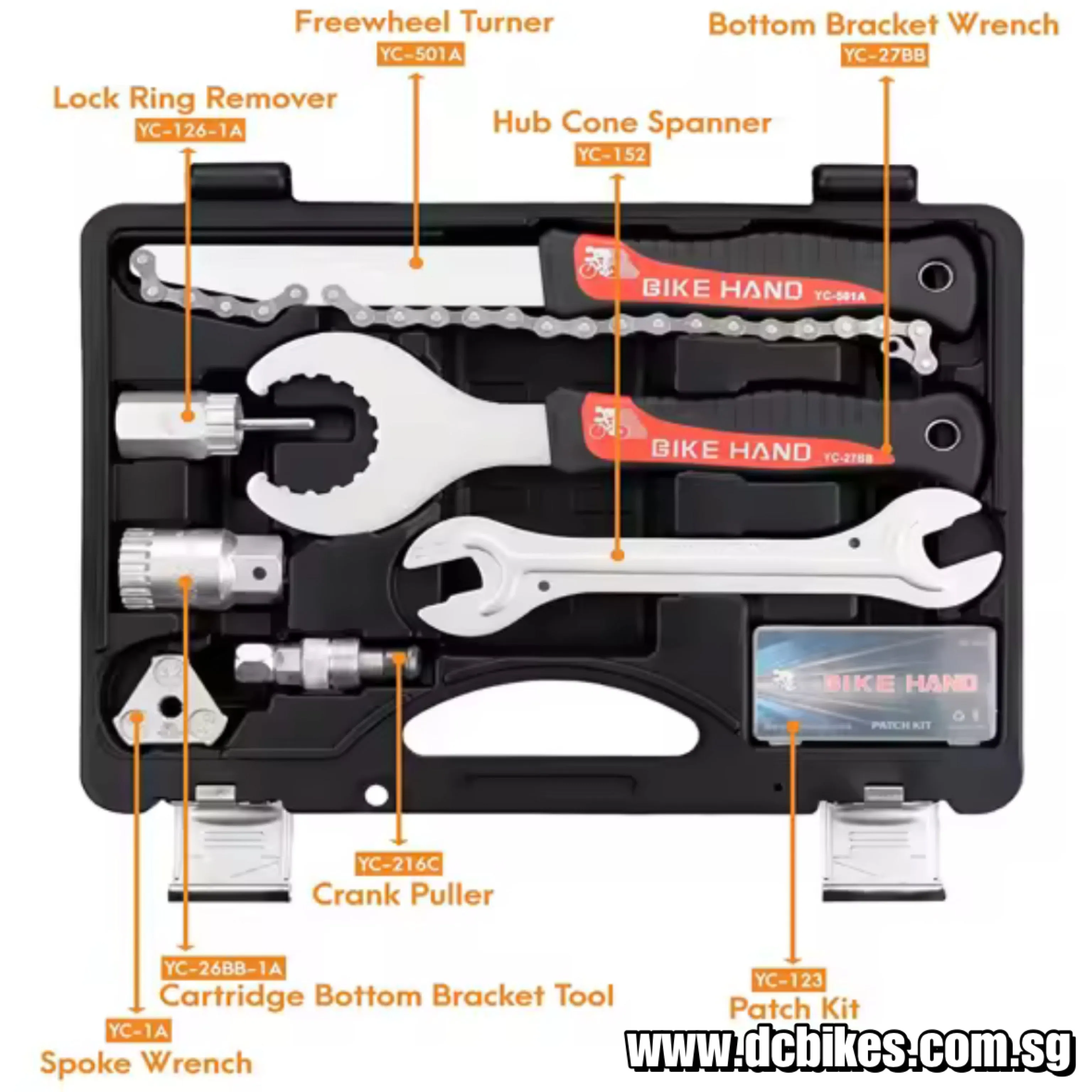 Bike Hand 18 Pieces MTB Road Bike Tool Kit For Shimano