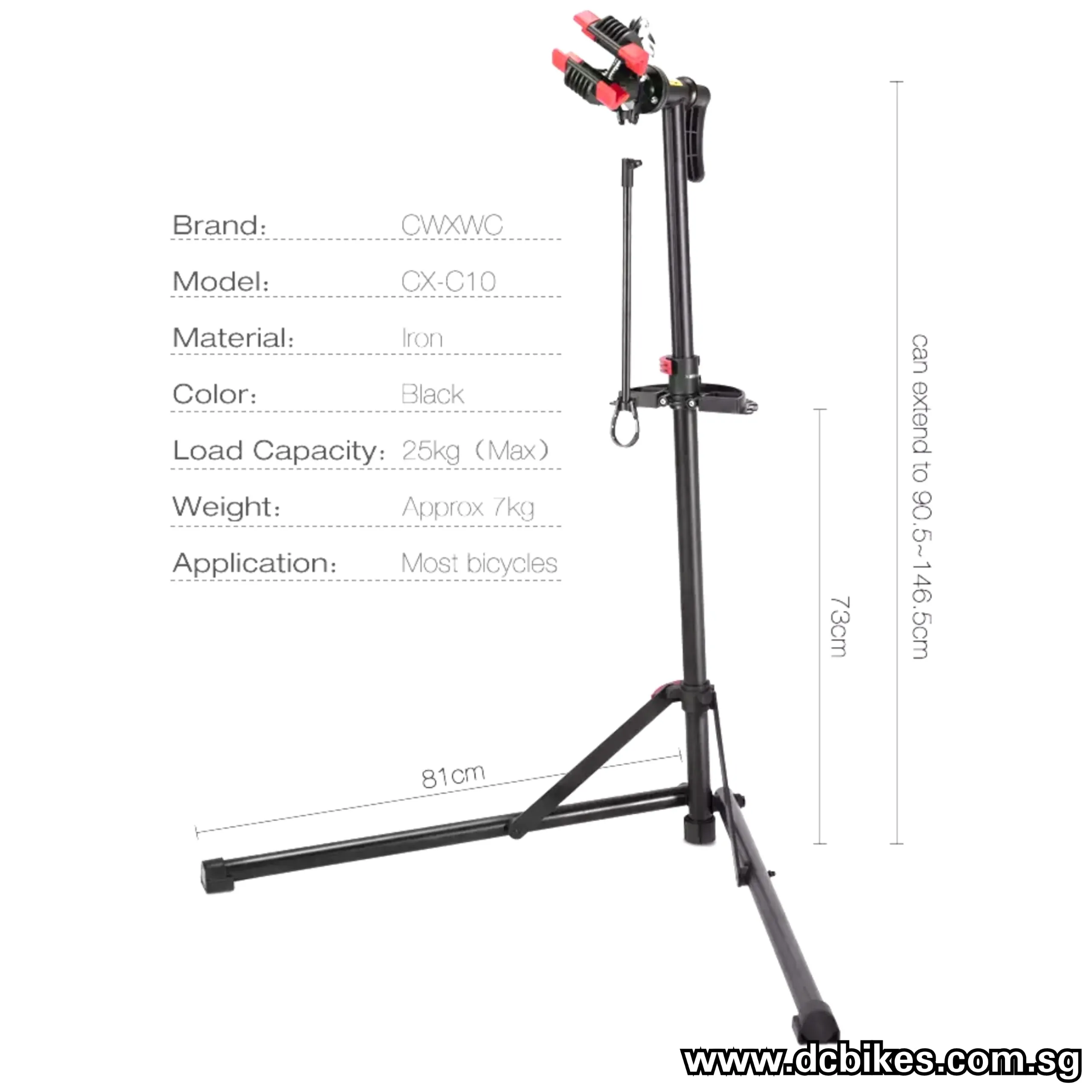 Black Professional Folding MTB Bicycle Repair Bike Rack Stand   Tools Tray