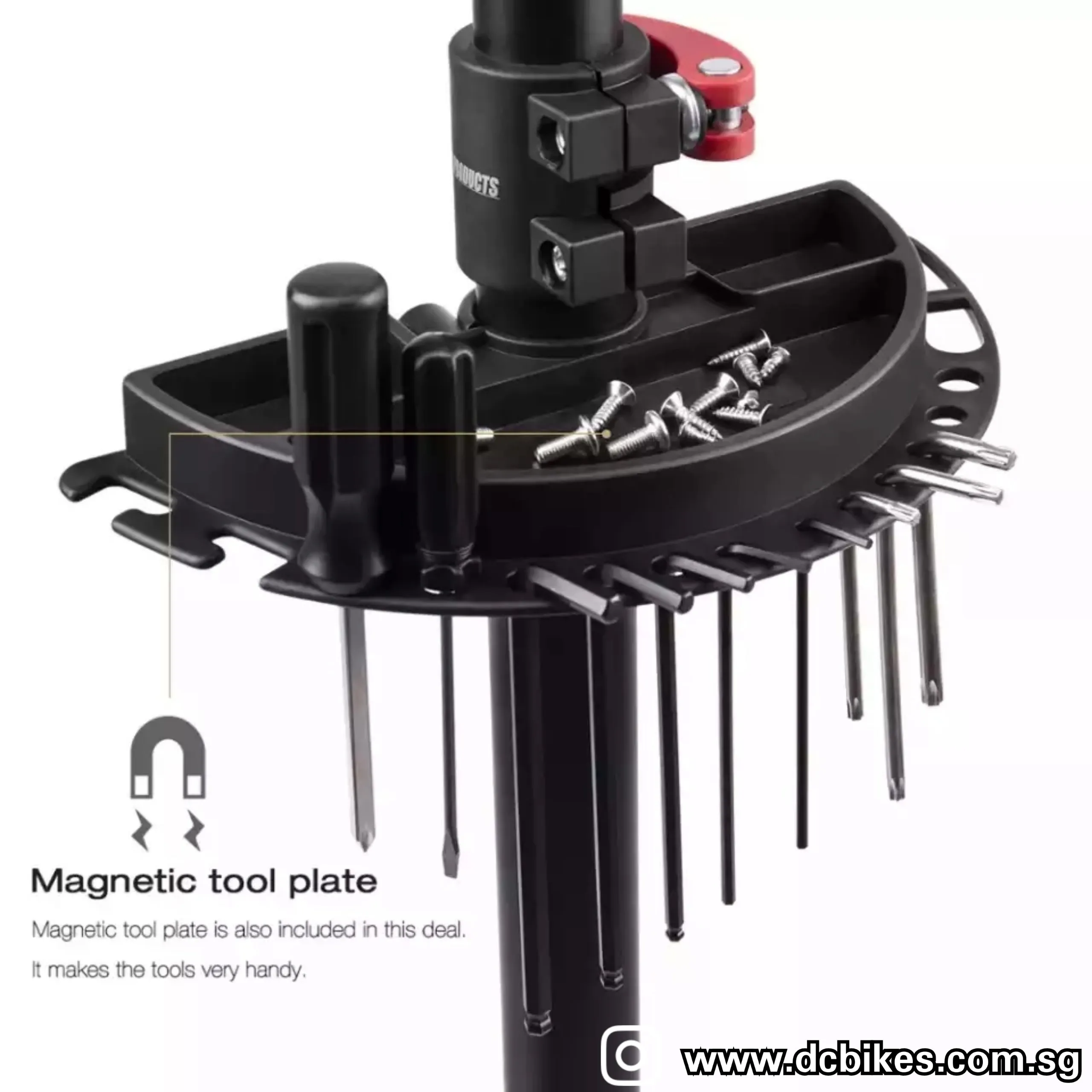 Black Professional Folding MTB Bicycle Repair Bike Rack Stand   Tools Tray