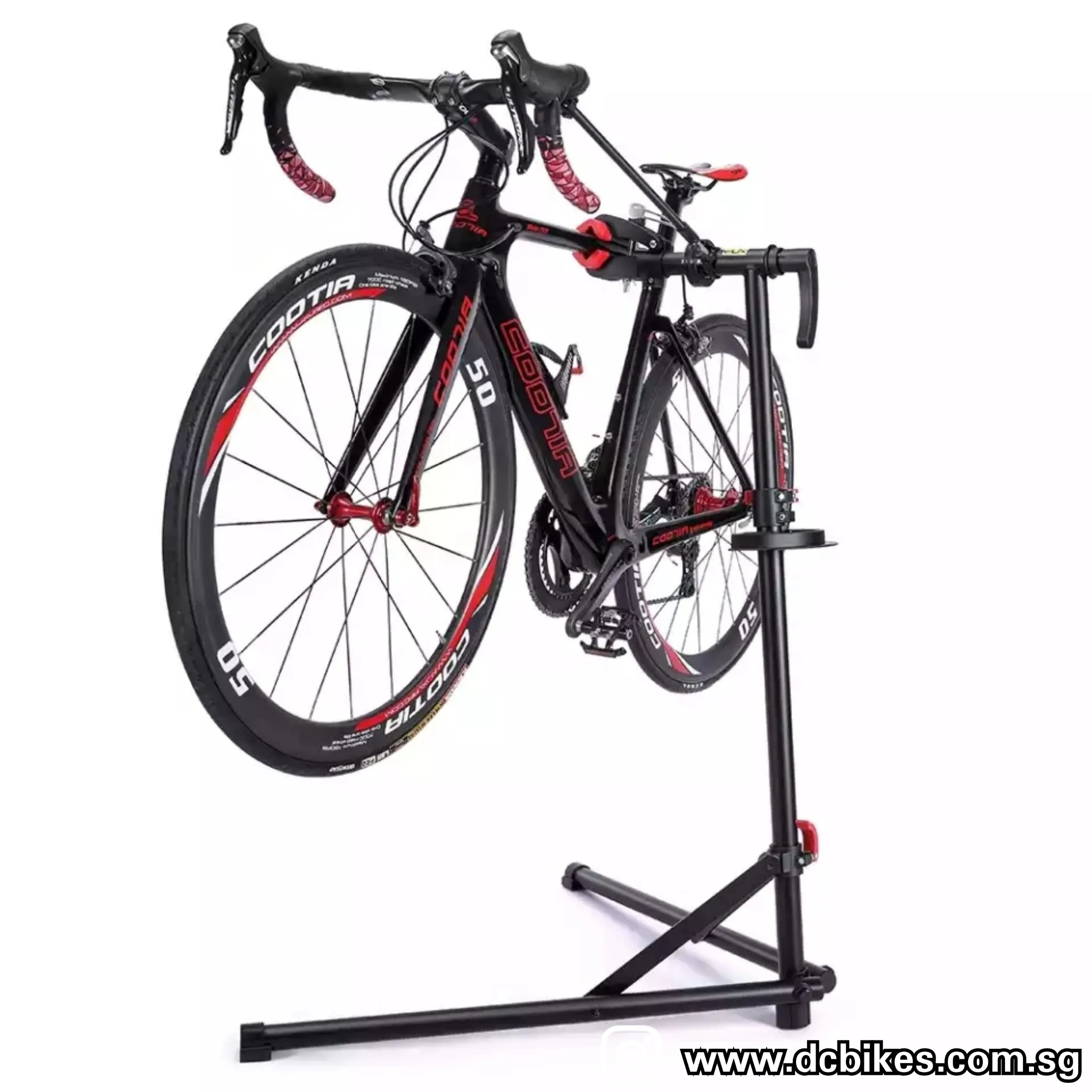 Black Professional Folding MTB Bicycle Repair Bike Rack Stand   Tools Tray