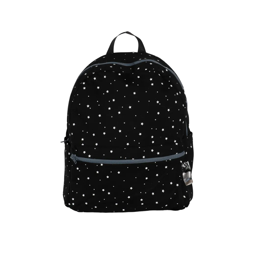 Black with white stars Big Backpack