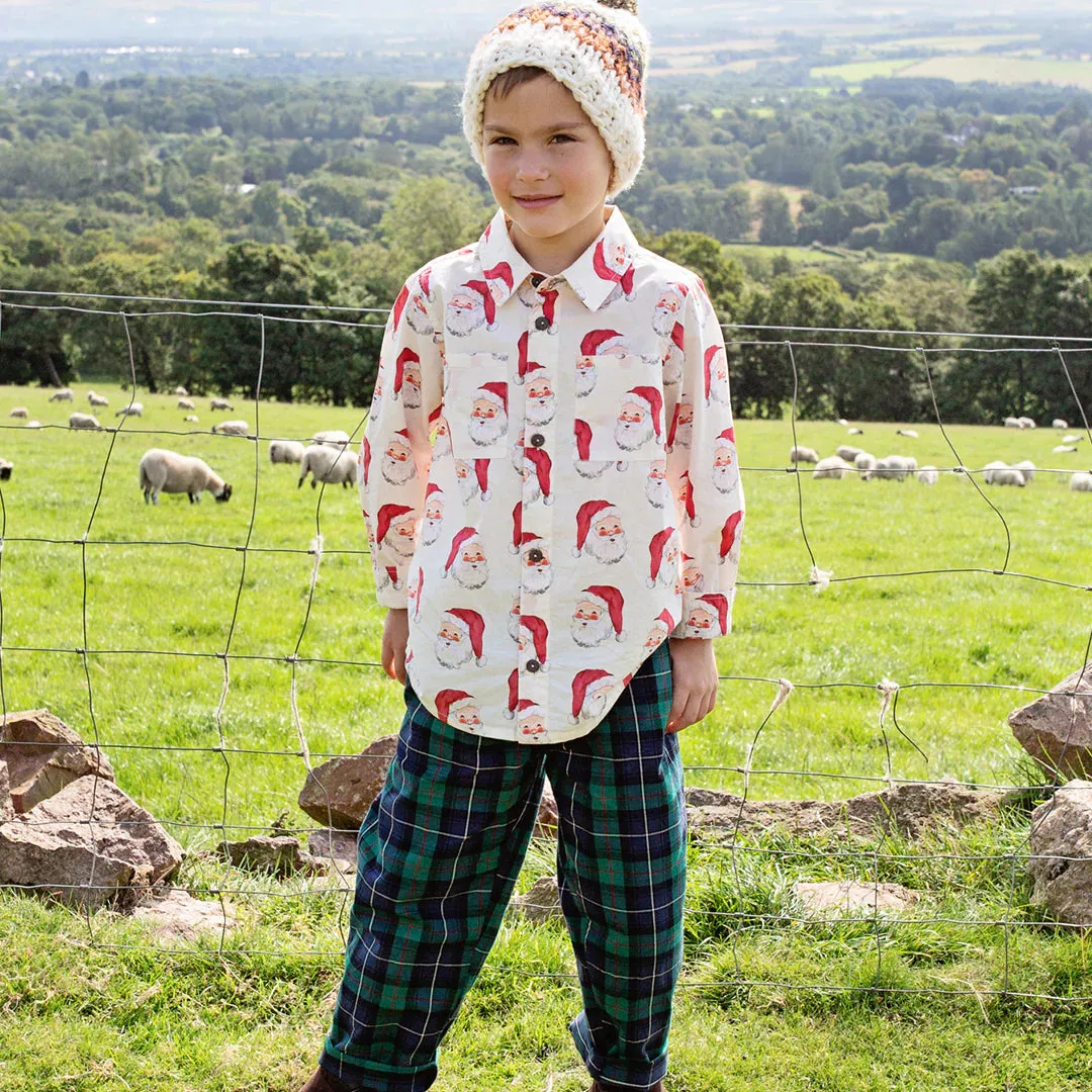 Blue Rooster Boys Jack Shirt - Vintage Santas