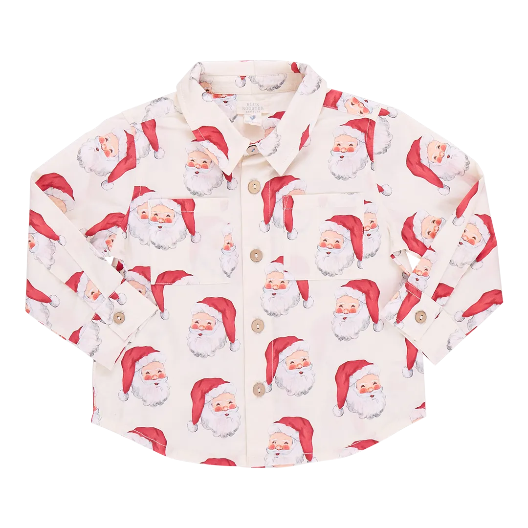 Blue Rooster Boys Jack Shirt - Vintage Santas
