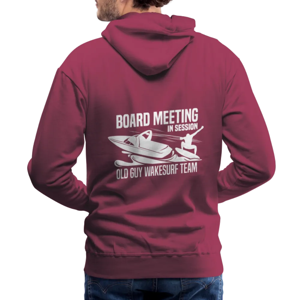 Board Meeting in Session - Old Guy Wakesurf Team Men’s Premium Hoodie