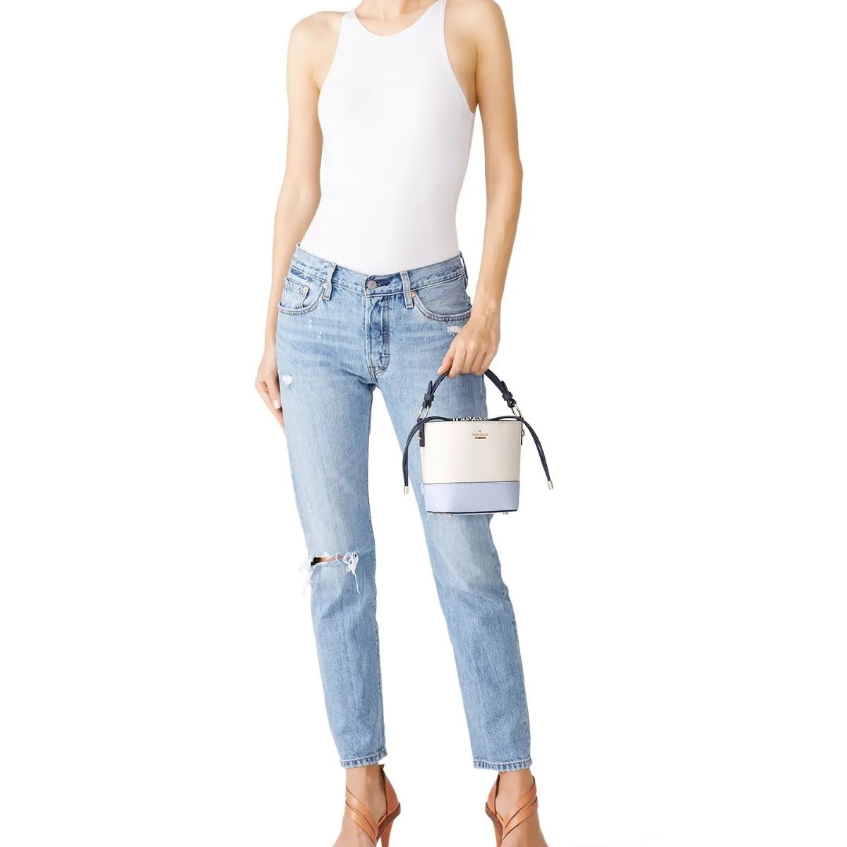 Cameron Street Pippa Cement Morning Bucket Bag
