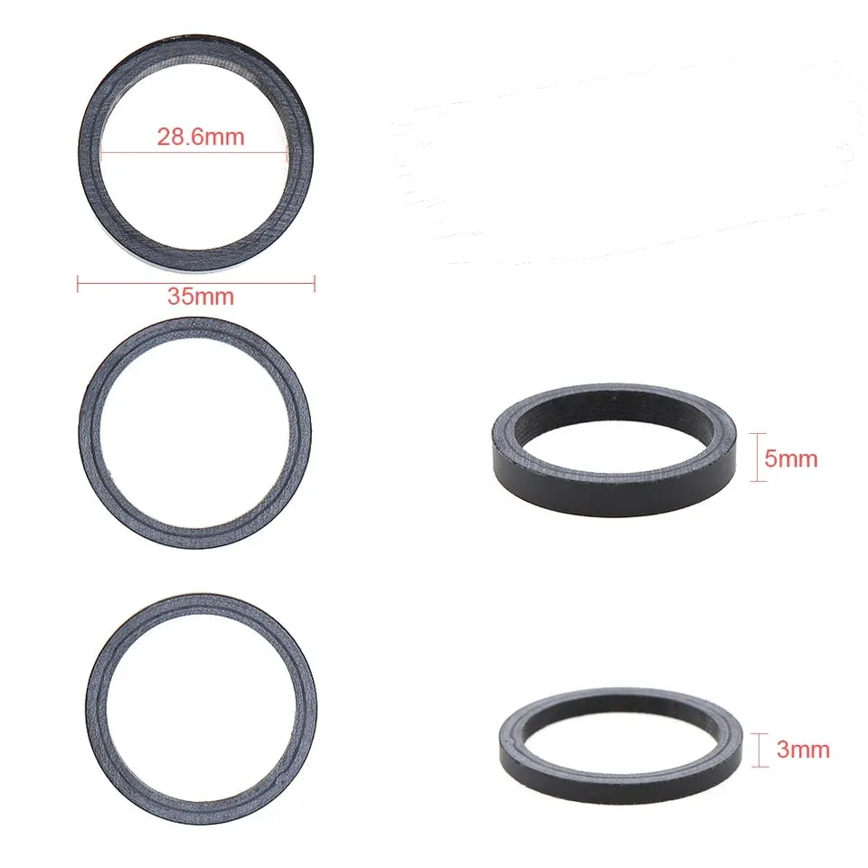 Carbon Fiber 3mm | 5mm | 10mm Headset Spacer Mtb 1 1/8''