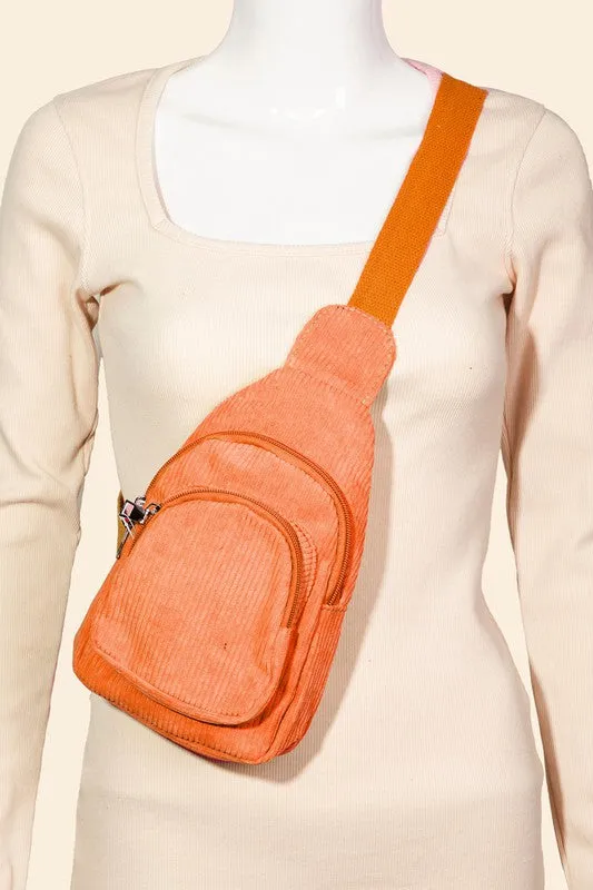 Charming Mini Backpack Crossbody - Orange