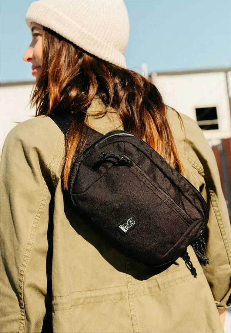 Chrome Industries Ziptop Waistpack Leather Black