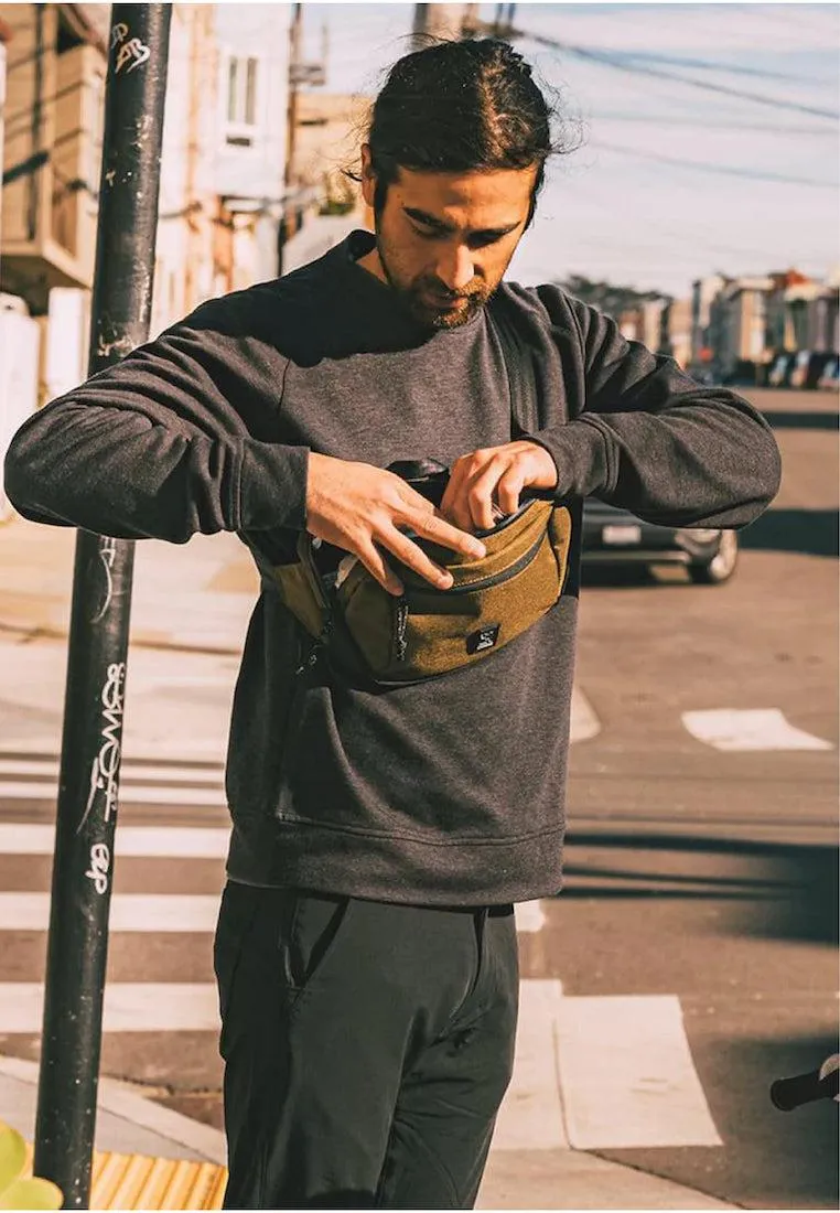 Chrome Industries Ziptop Waistpack Leather Black