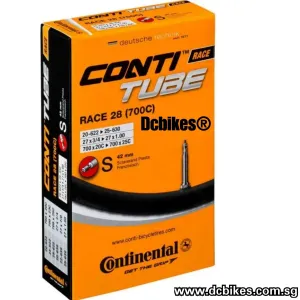 Continental 700c X 20c-25c Race 28 Road 42mm | 60mm | 80mm Presta Tube (1 Tube)