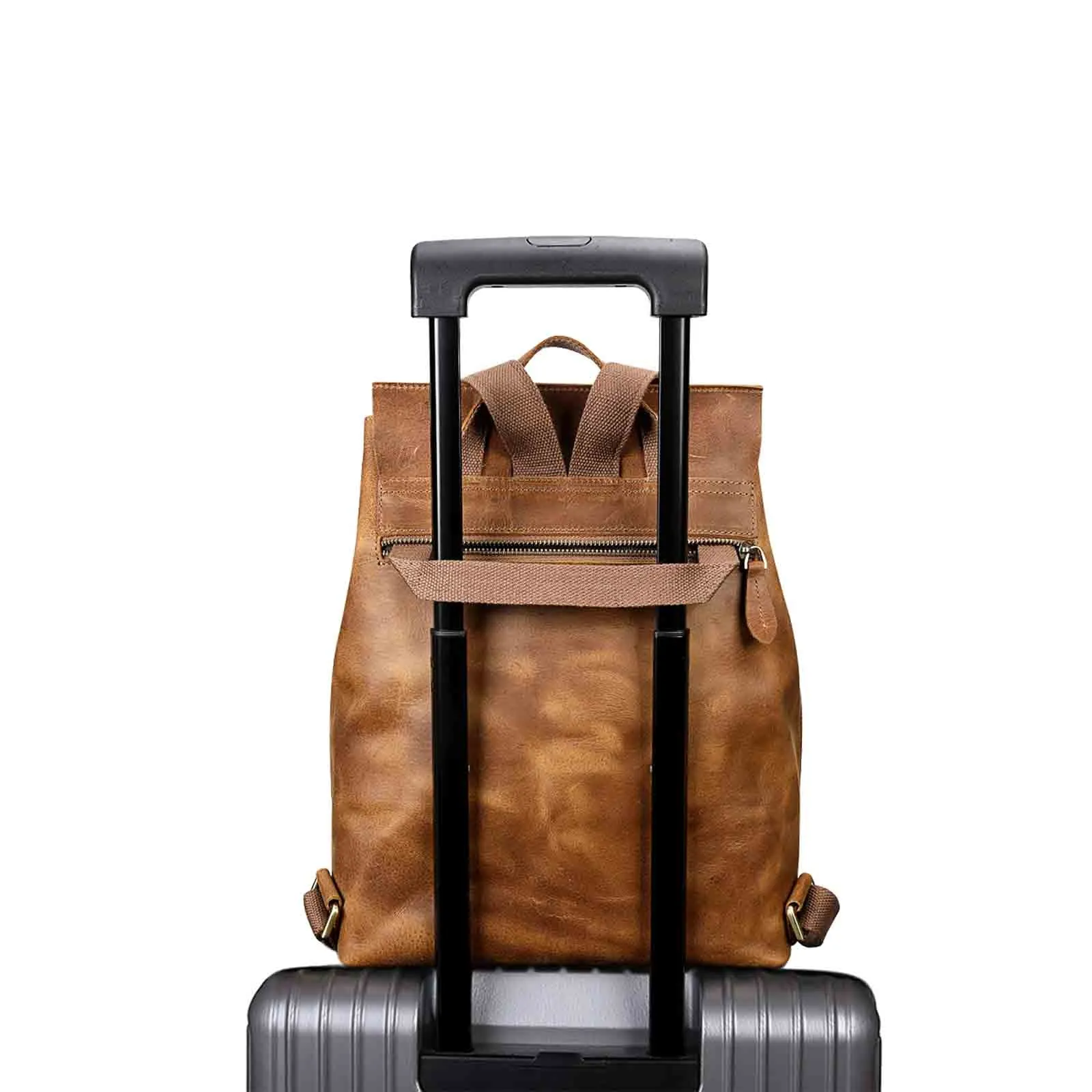 Crazy Horse Leather Backpack