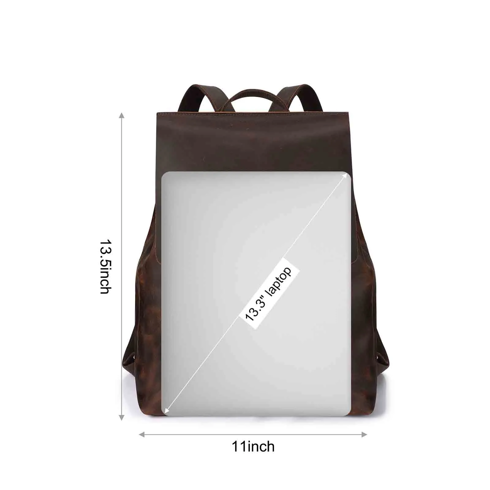 Crazy Horse Leather Backpack