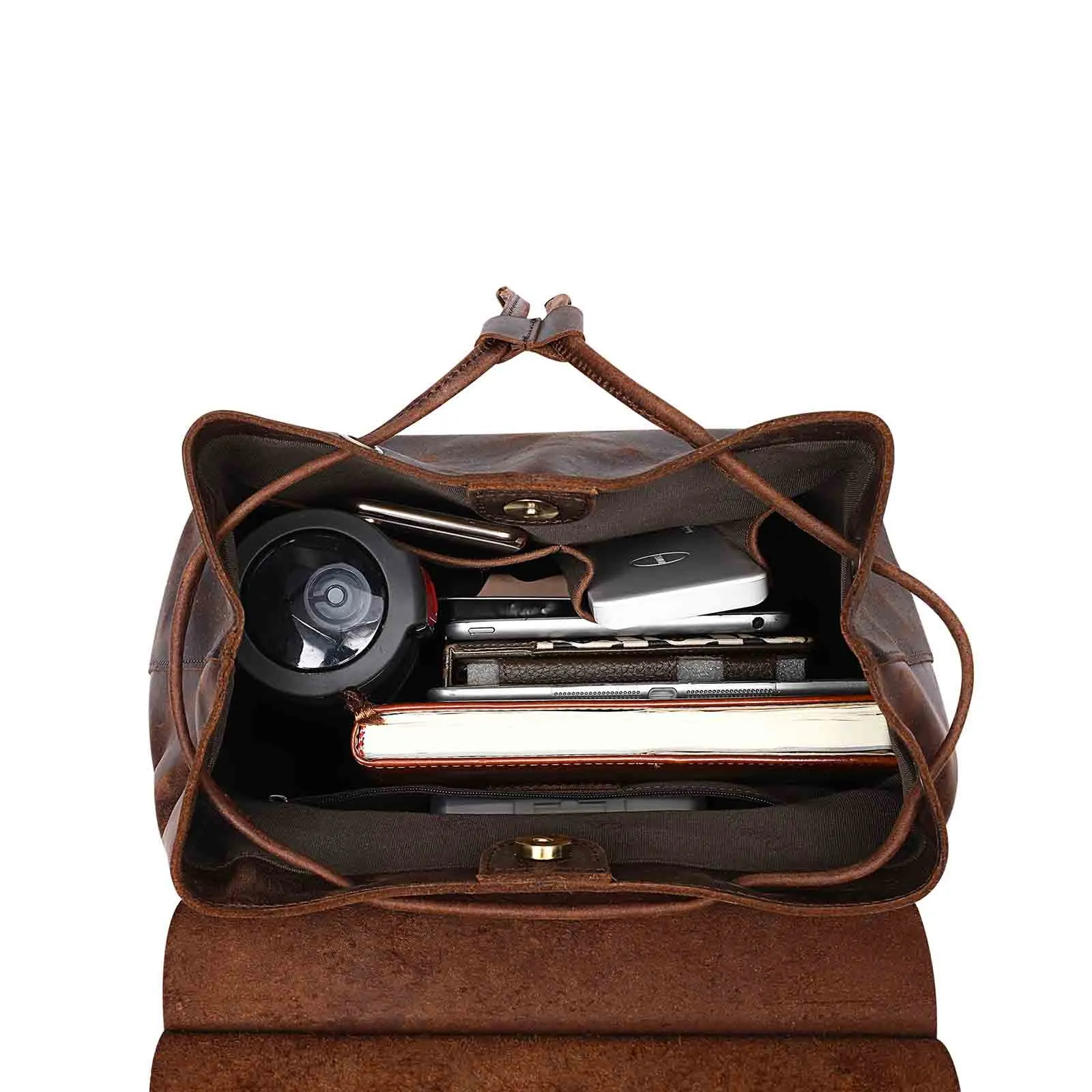 Crazy Horse Leather Backpack