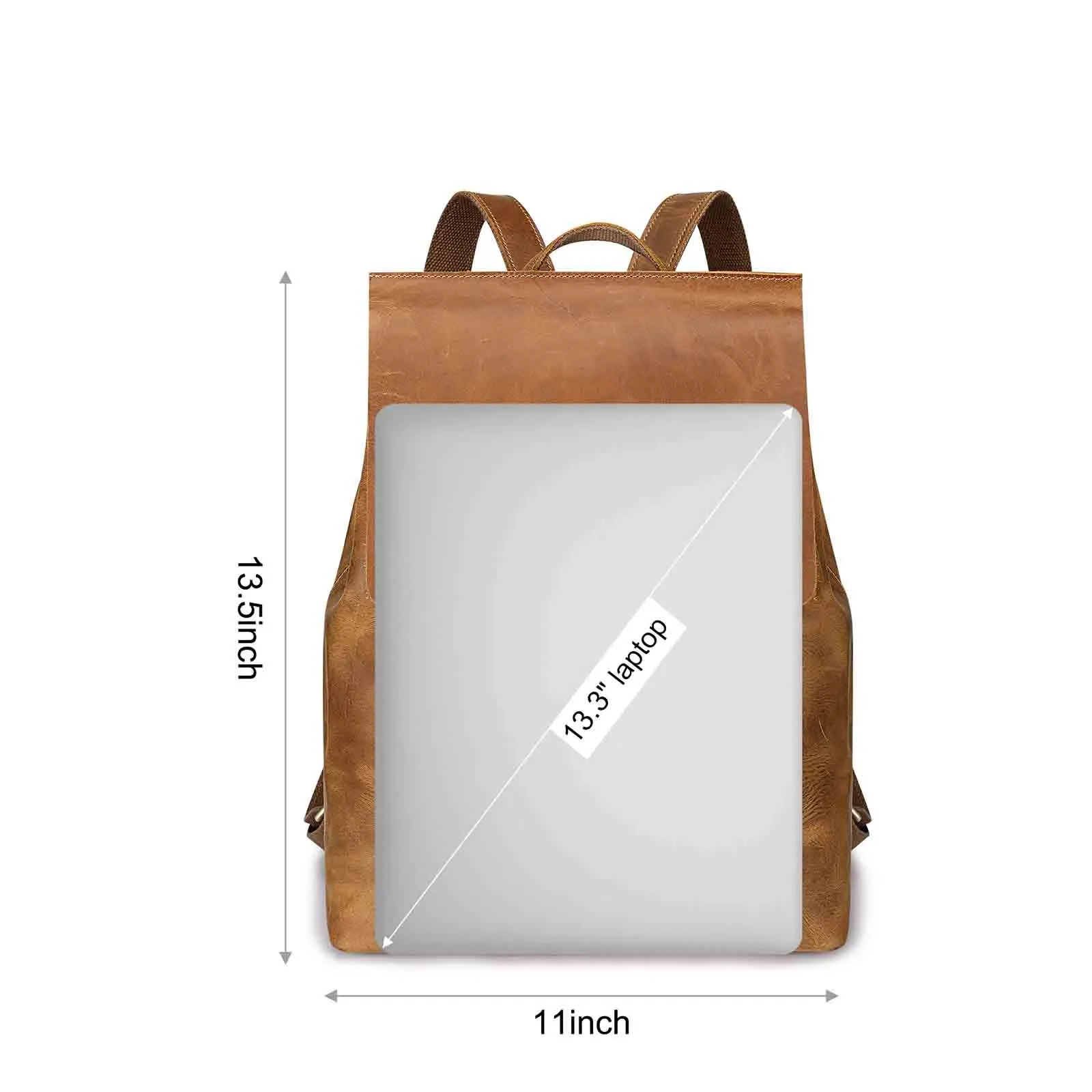 Crazy Horse Leather Backpack