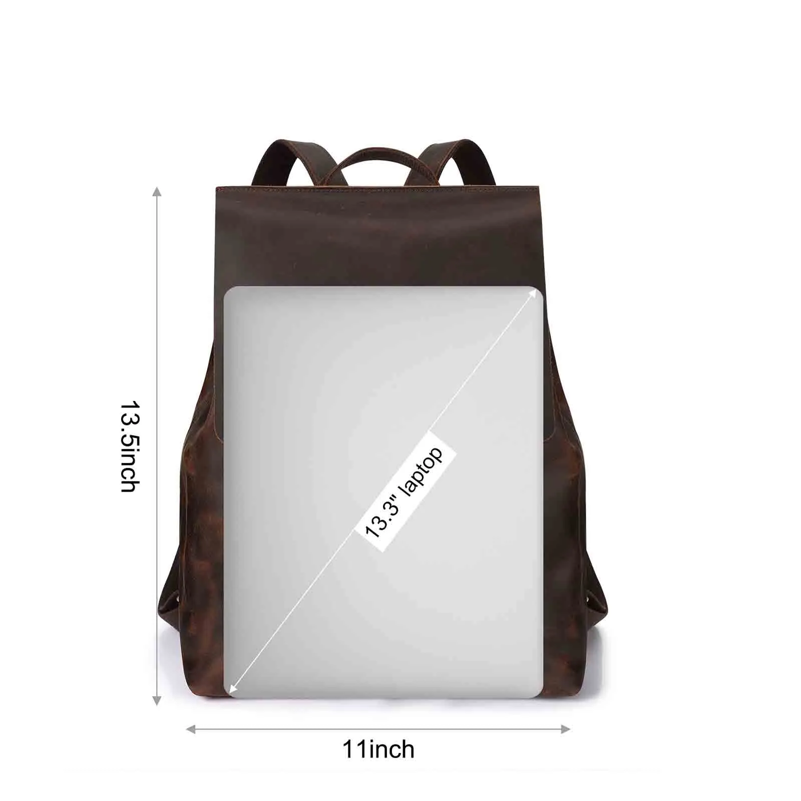Crazy Horse Leather Backpack