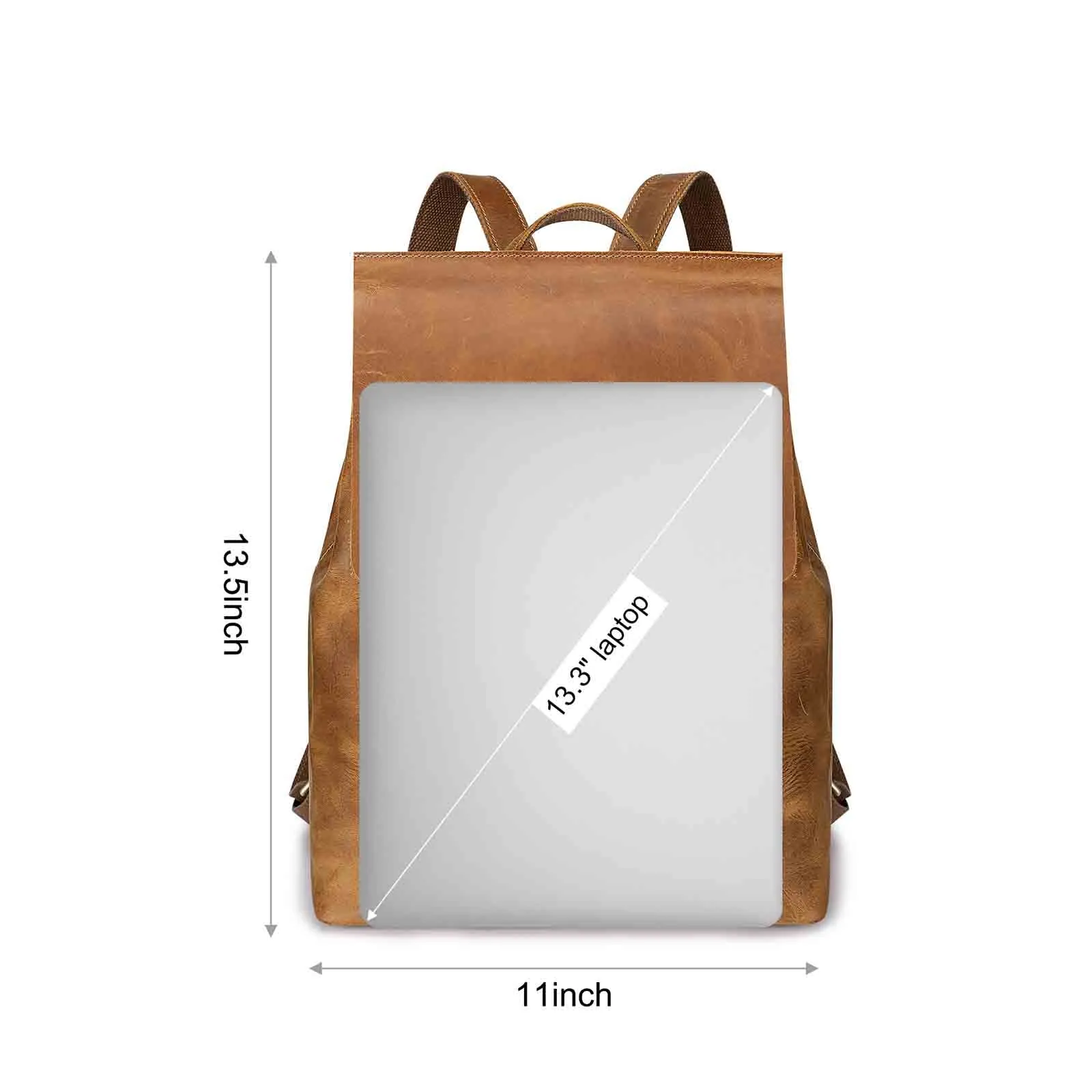 Crazy Horse Leather Backpack