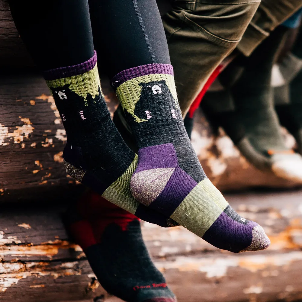Darn Tough Womens Bear Town Micro Crew Lightweight Hiking Sock
