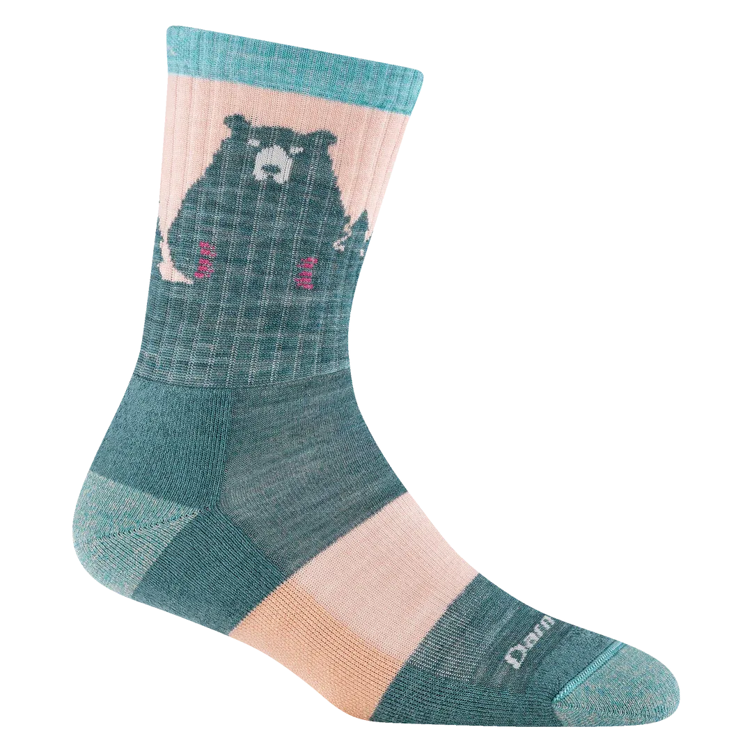 Darn Tough Womens Bear Town Micro Crew Lightweight Hiking Sock