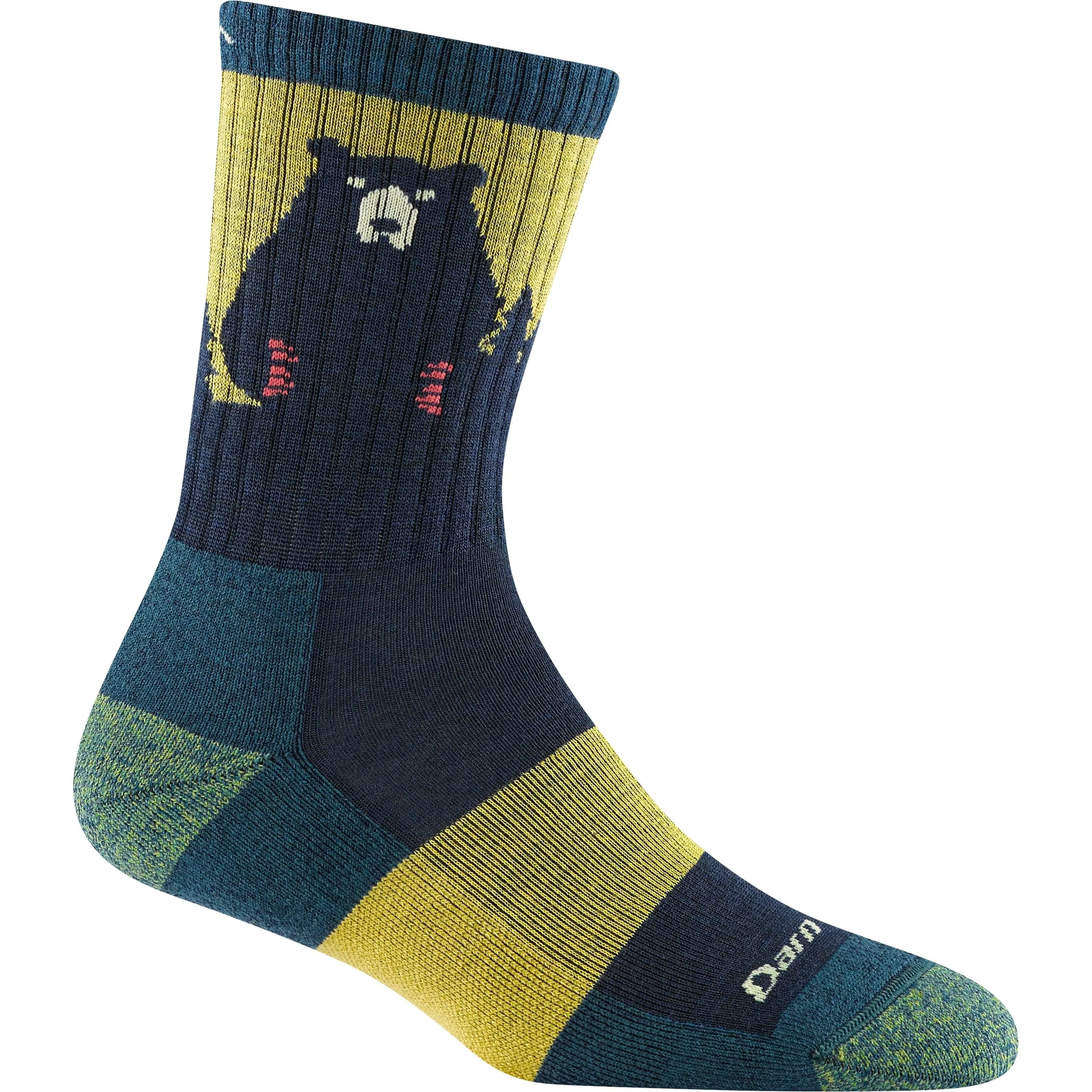 Darn Tough Womens Bear Town Micro Crew Lightweight Hiking Socks