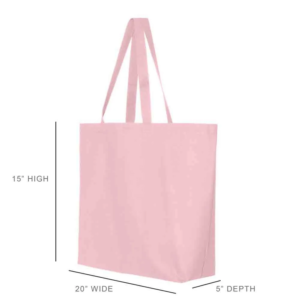 Delta Phi Epsilon Pink Canvas Tote Bag with Black Bow