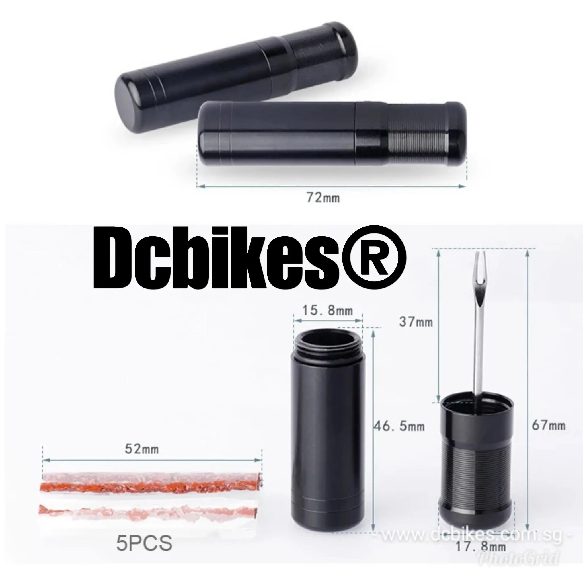 Emergency MTB Road Mini Tubeless Tyre Puncture Plug Repair Kit