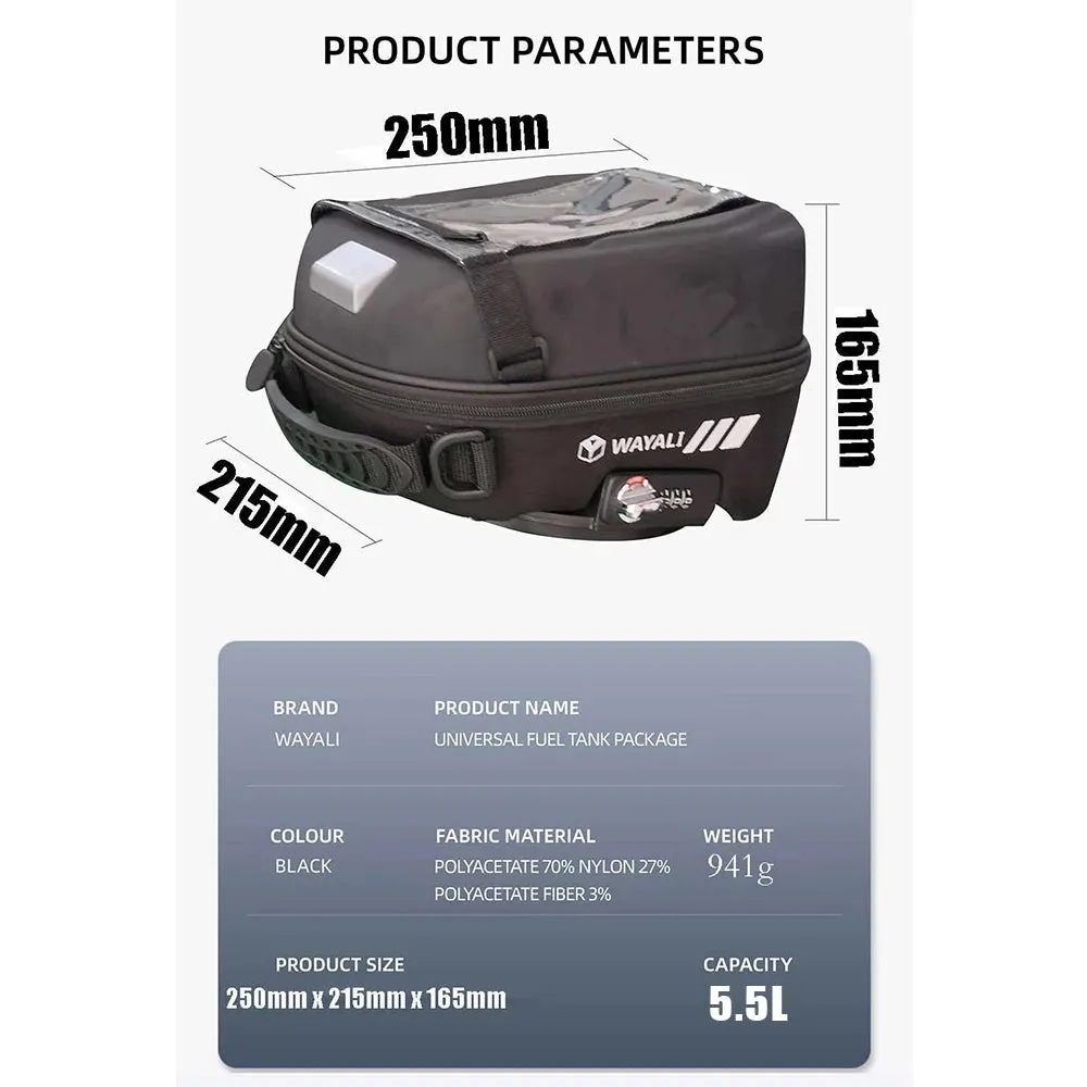 For CFMOTO 800MT MT800 2022 2023 Fuel Tank Bag Saddle Racing Tanklock Waterproof Bags Backpack 800 MT Motorcycle Accessories