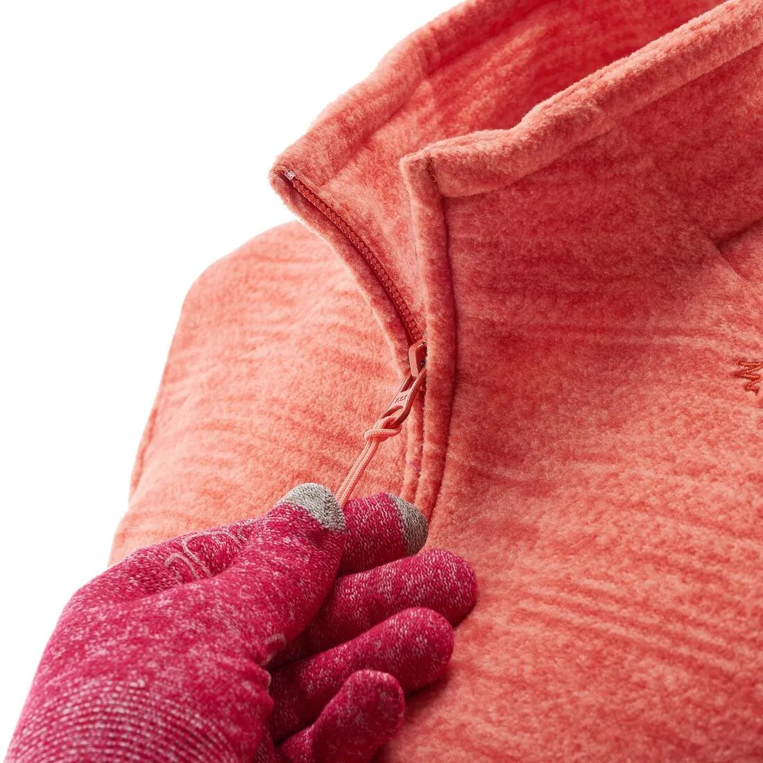 Forclaz 200 Women's Hiking Fleece - Mottled Coral