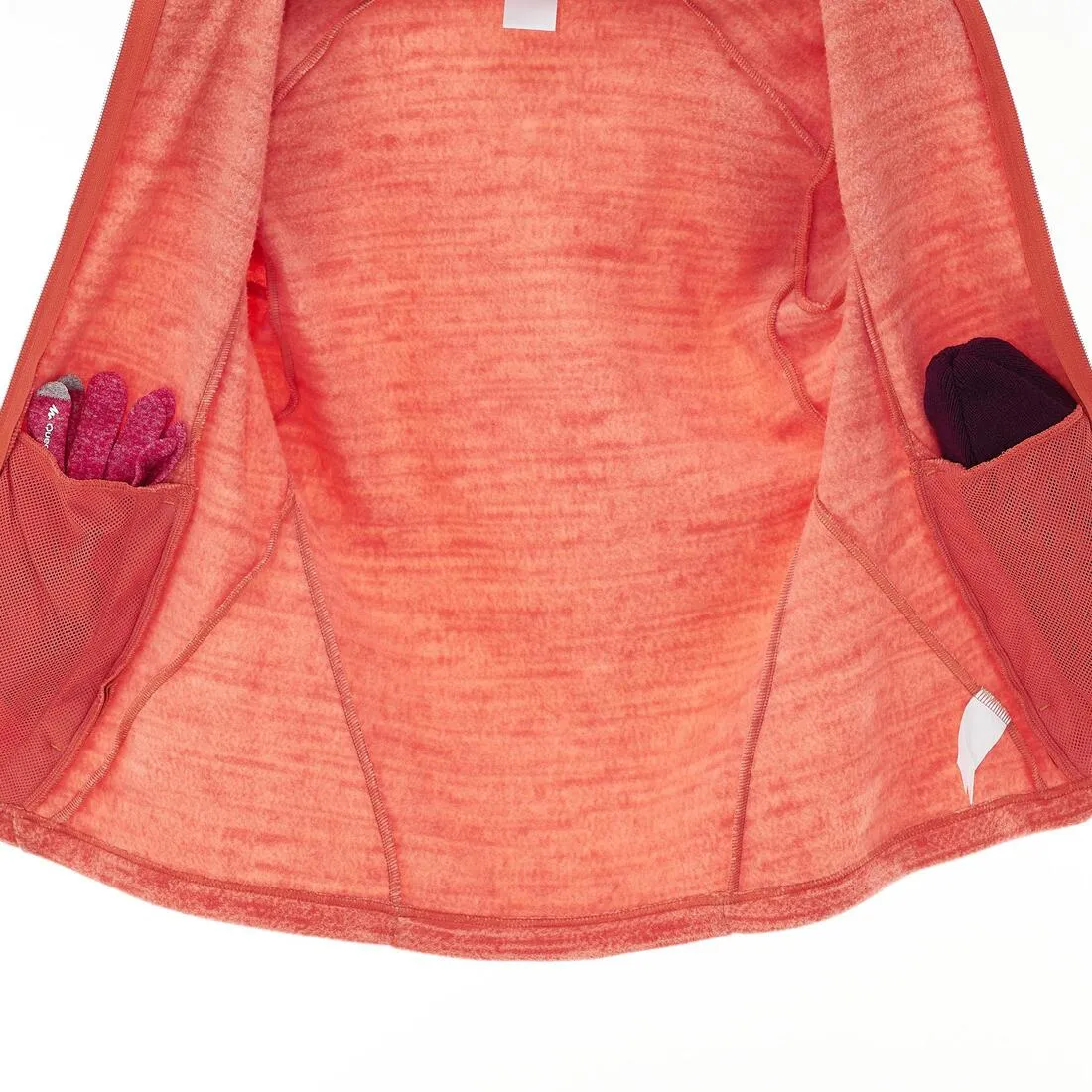 Forclaz 200 Women's Hiking Fleece - Mottled Coral
