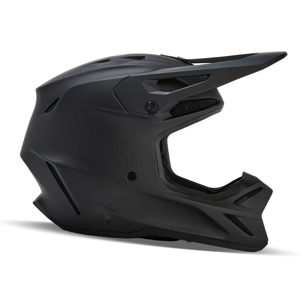 Fox - 2025 Youth V3 Solid Matt Black Helmet