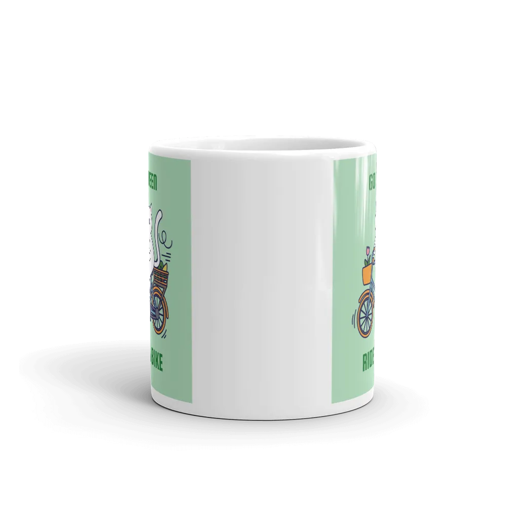 GO GREEN RIDE A BIKE Mug